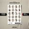 sticker ขนาด 7x10 นิ้ว